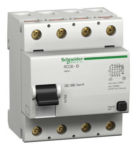 УЗО Schneider Electric Acti9 4P 125А 500мА (B)