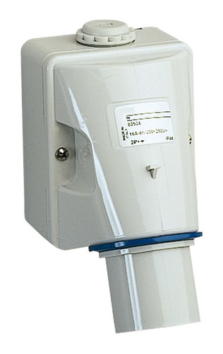 PLUG WALL MOUNT 16A 2P-E