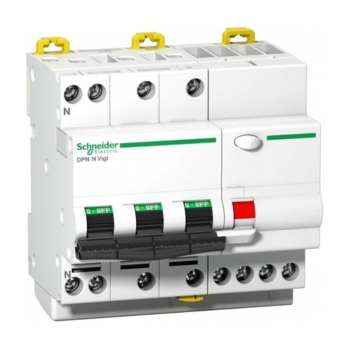 Дифавтомат Schneider Electric Acti9 4P 10А (C) 6кА 30мА (AC)