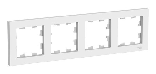 Рамка 4 поста Systeme Electric ATLASDESIGN, белый