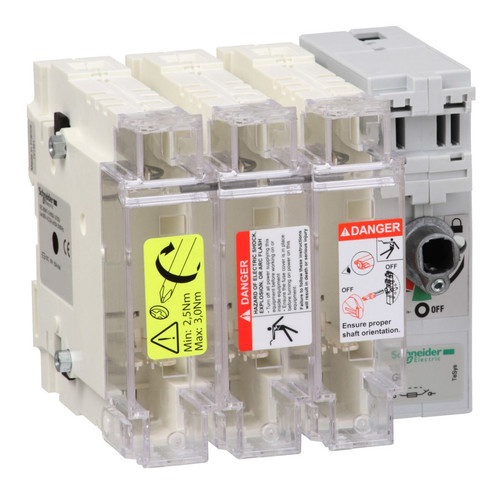 Рубильник с предохранителем Schneider Electric TeSys GS 63А 3P, 00C