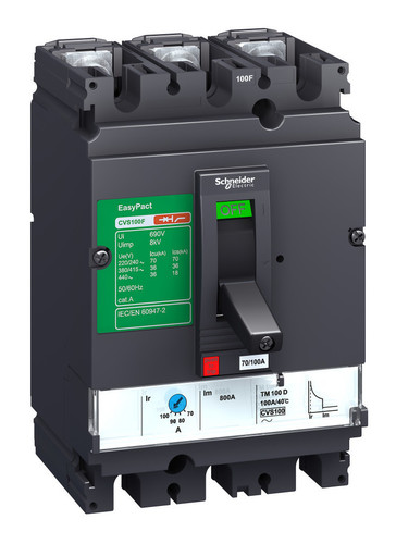 Силовой автомат Schneider Electric EasyPact CVS, 50кА, 3P, 100А