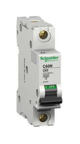 Автоматический выключатель Schneider Electric Multi9 1P 63А (C) 6кА